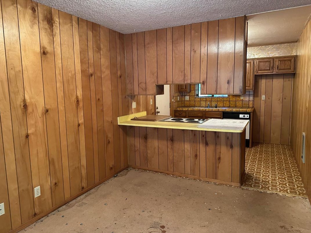 Interior, Kitchen, Wooden Walls