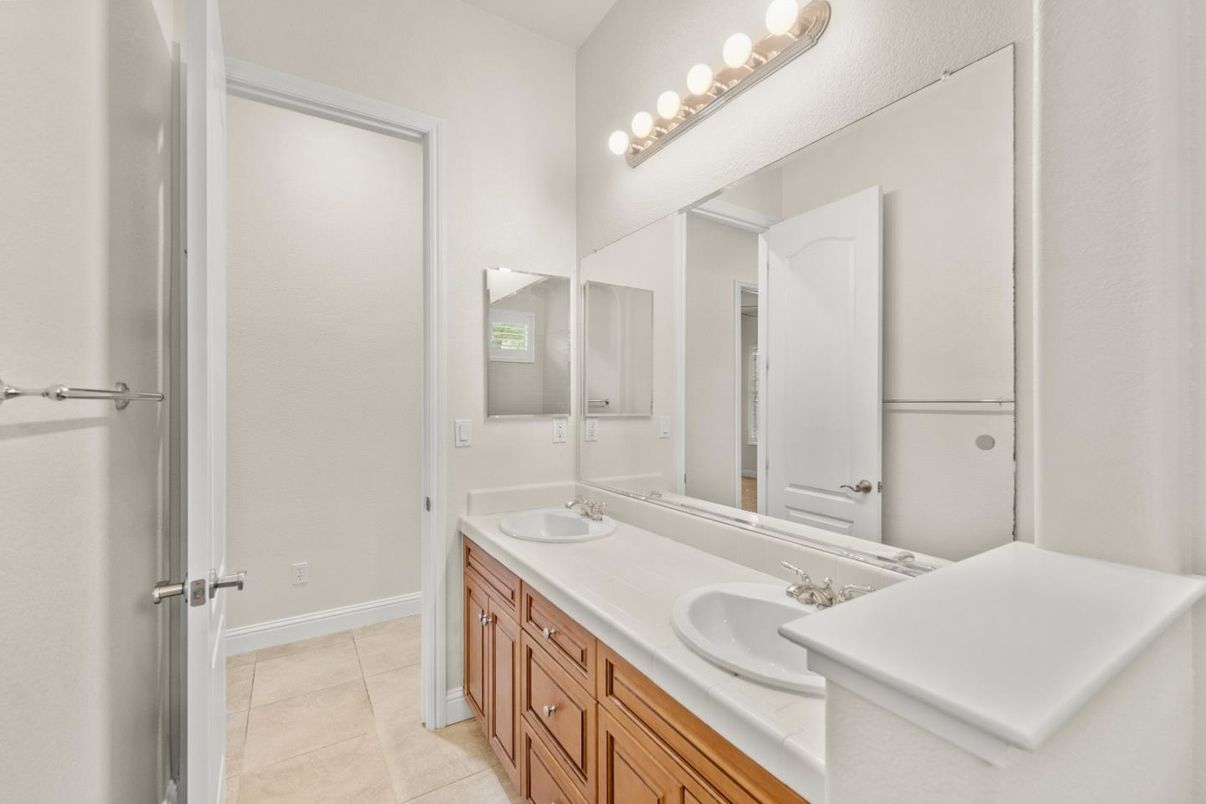 Bathroom, Dual Sink Vanities, Interior, Tile Countertops