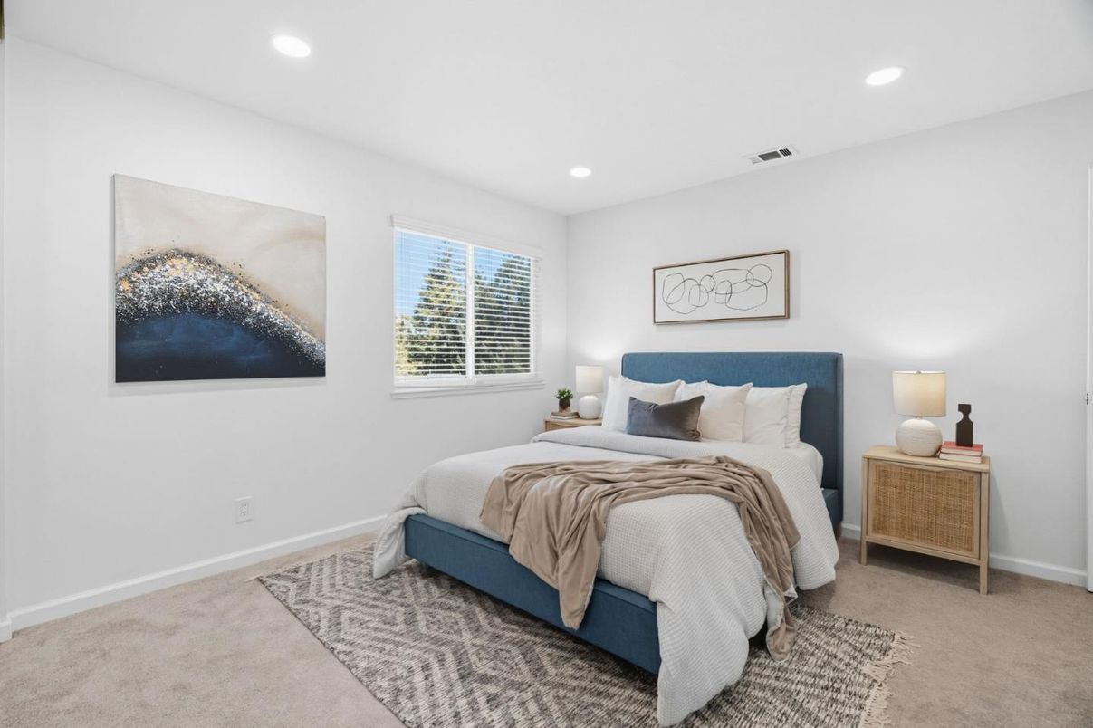 Bedroom, Interior, Recessed Lighting