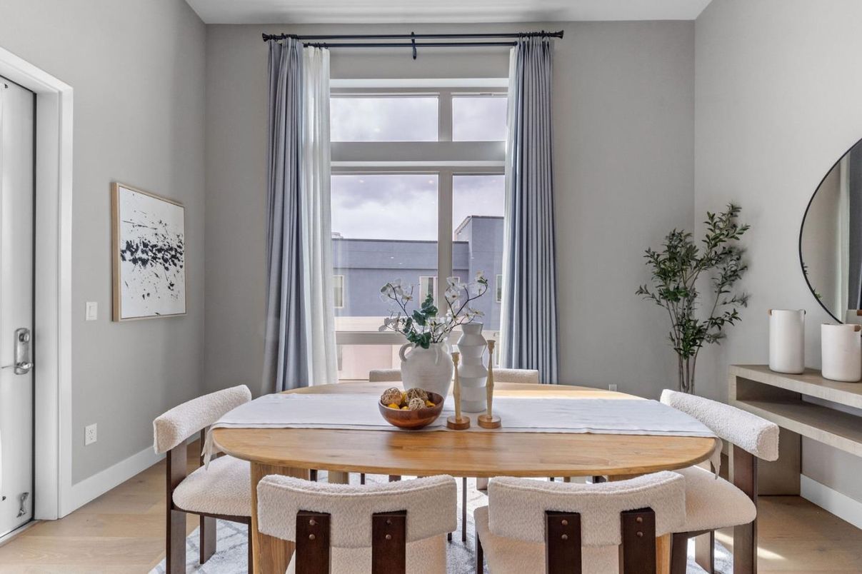 Dining room, Interior, Wood Texture Flooring