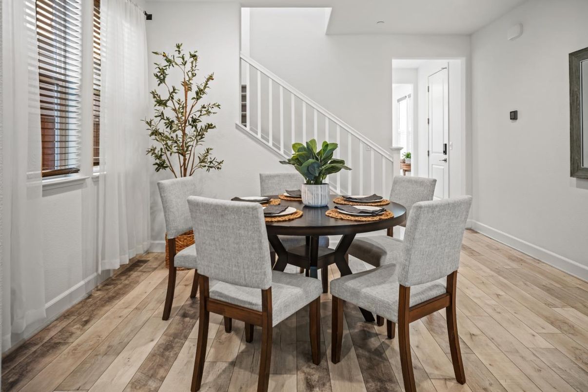 Dining room, Interior, Wood Texture Flooring