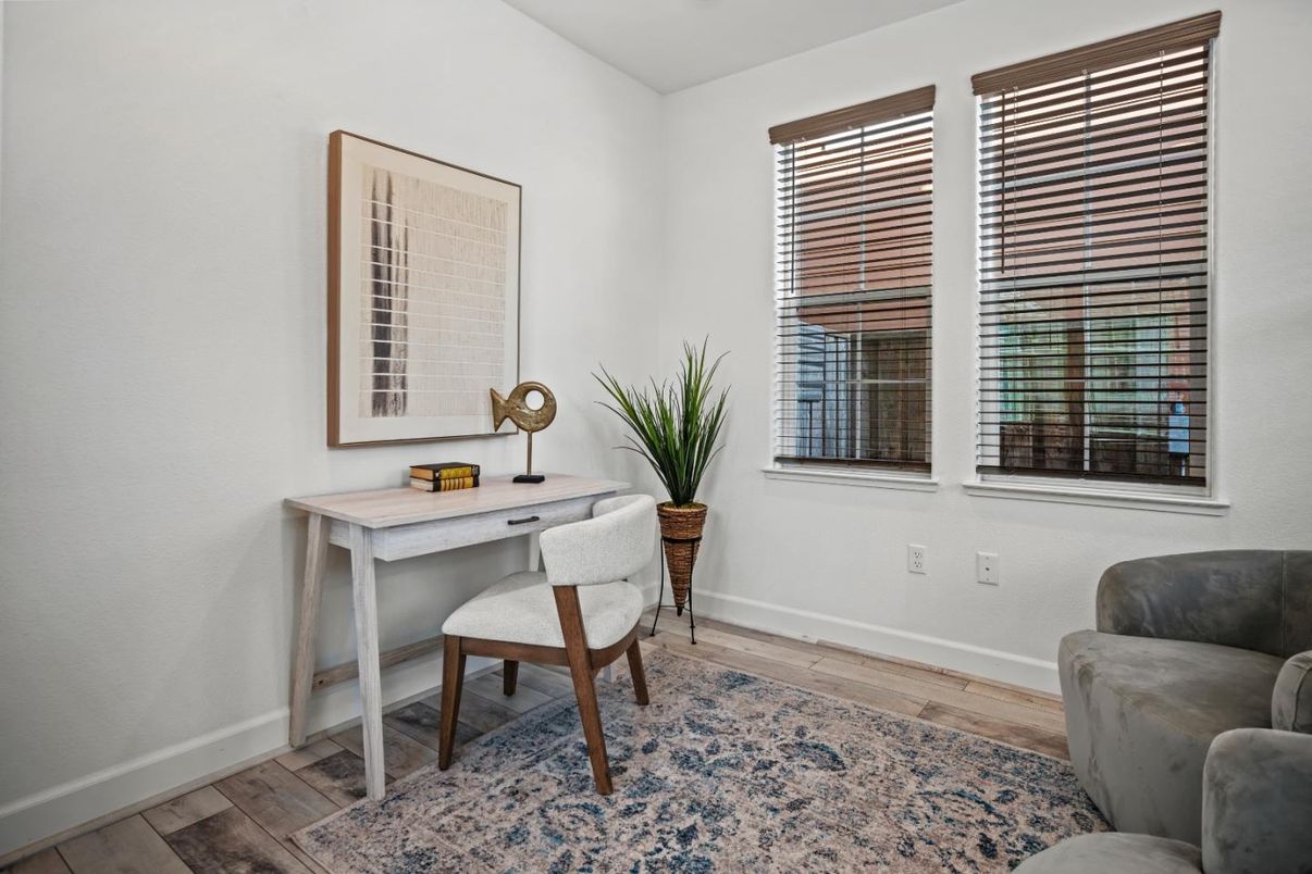 Home Office, Interior, Wood Texture Flooring