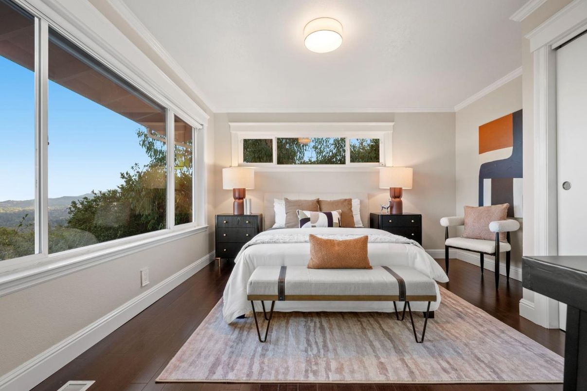 Bedroom, Interior, Wood Texture Flooring