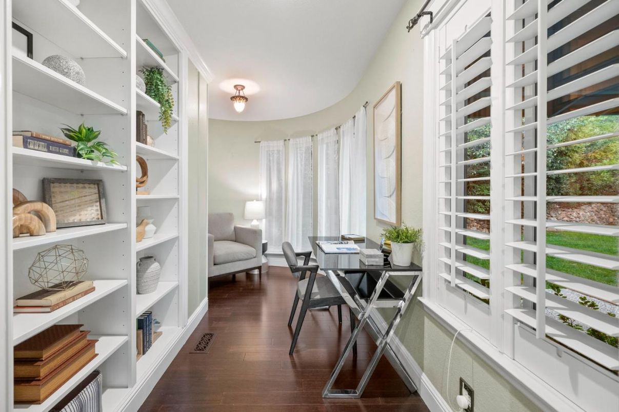 Home Office, Interior, Wood Texture Flooring