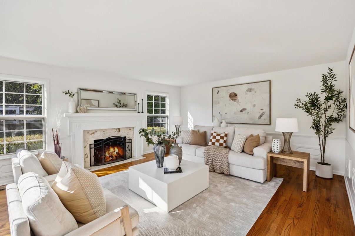 Fireplace, Interior, Living room, Wood Texture Flooring