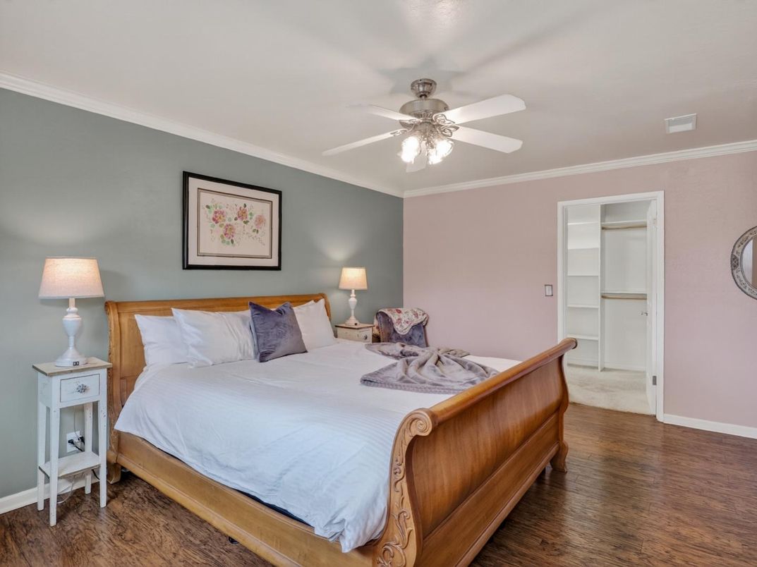 Bedroom, Interior, Wood Texture Flooring