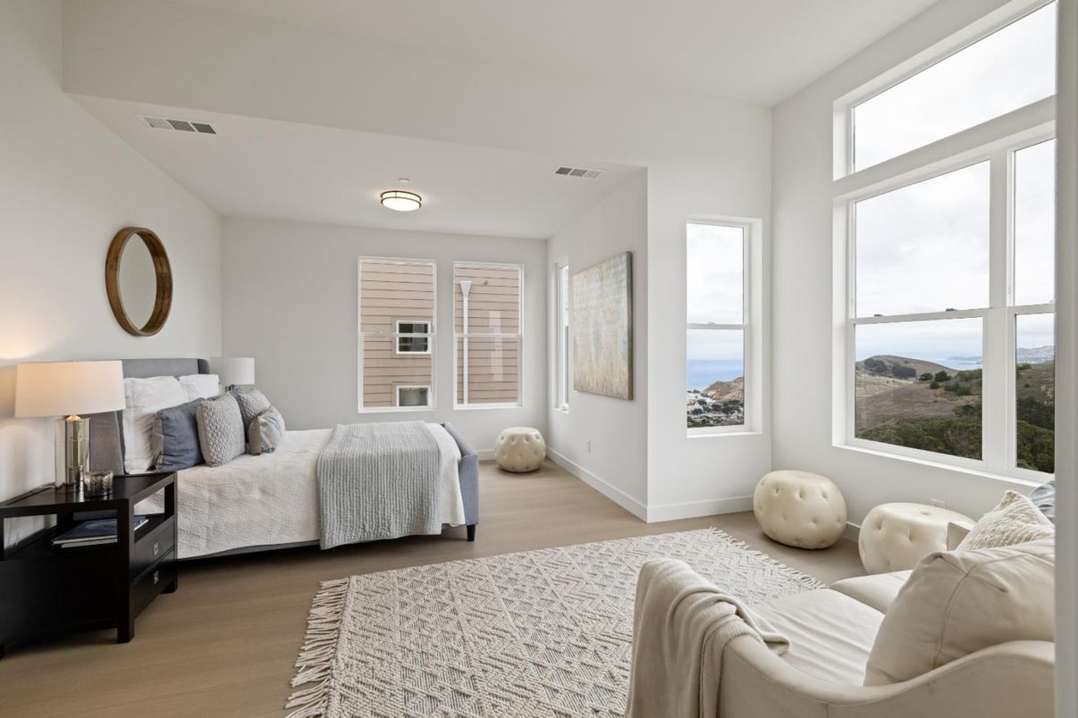 Bedroom, Interior, Water, Wood Texture Flooring