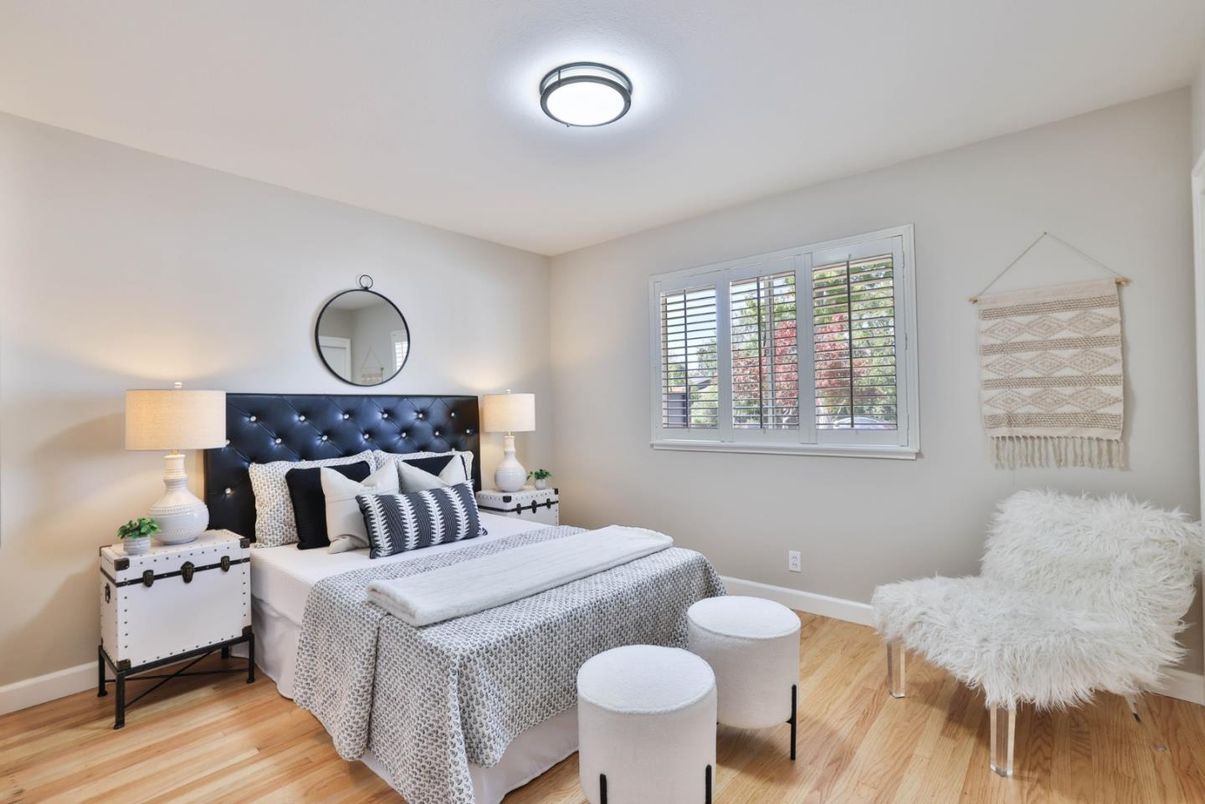 Bedroom, Interior, Wood Texture Flooring