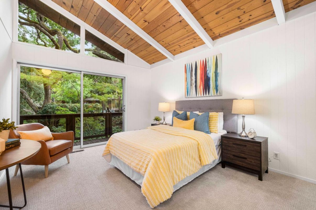 Bedroom, Interior, Wooden Beams, Wooden Ceilings