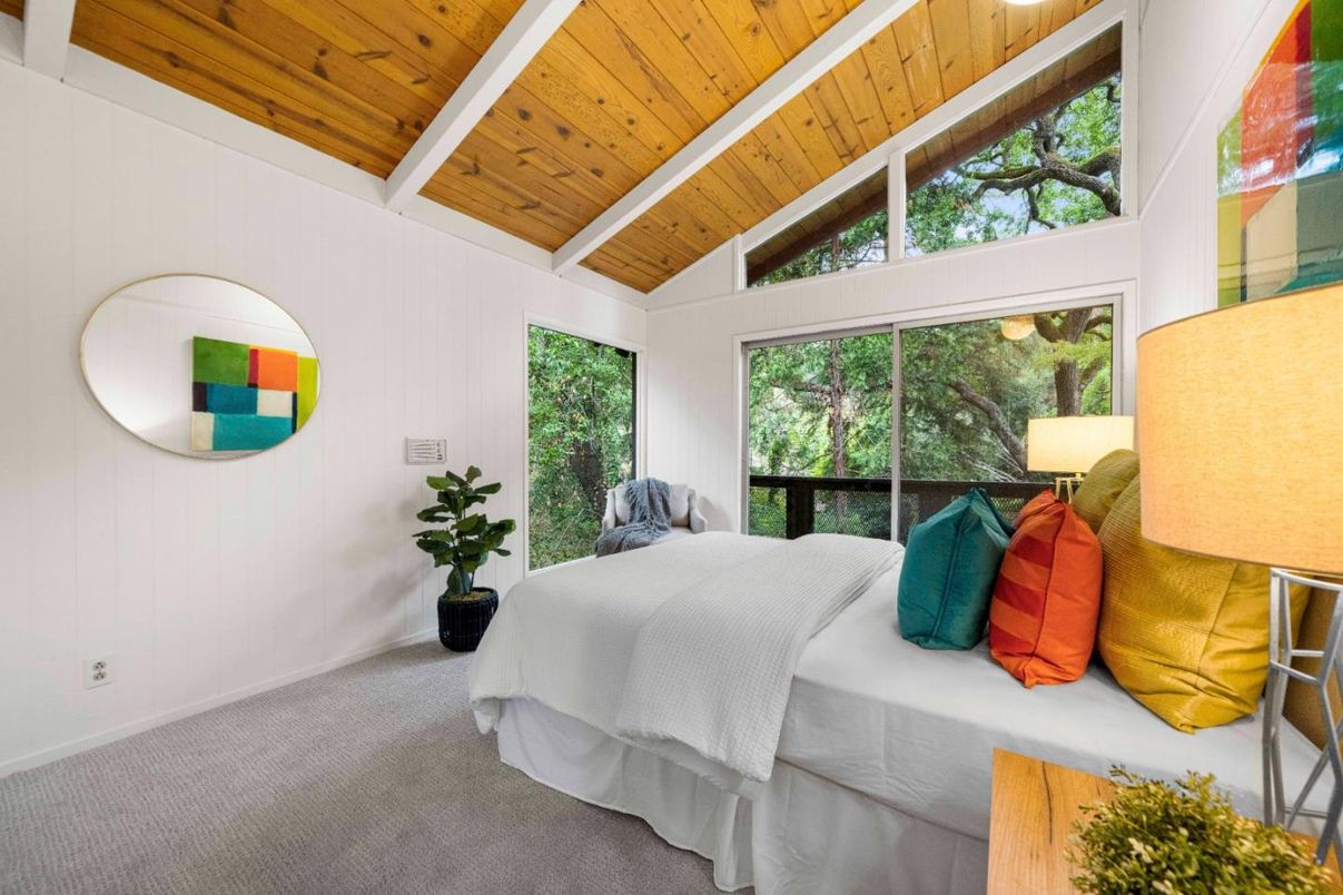 Bedroom, Interior, Wooden Ceilings