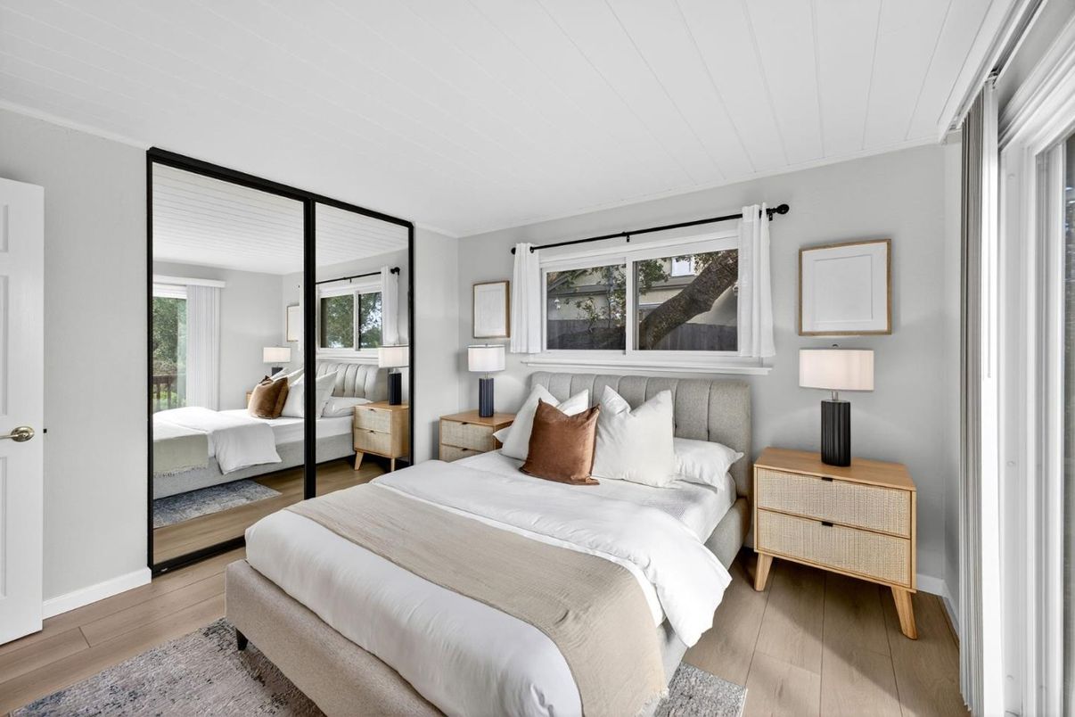 Bedroom, Interior, Wood Texture Flooring