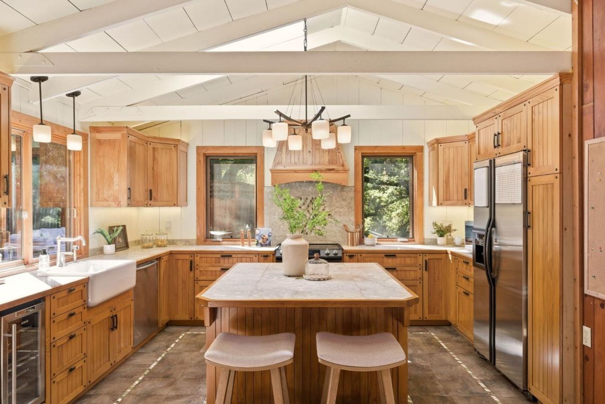Interior, Kitchen, Pendant Lights, Stainless Steel Appliances