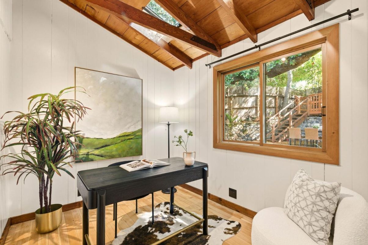 Home Office, Interior, Wooden Beams, Wooden Ceilings, Wood Texture Flooring