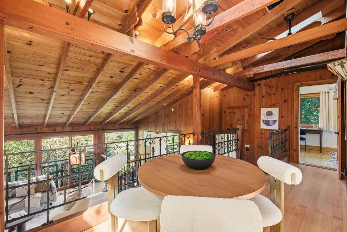 Dining room, Interior, Wooden Beams, Wooden Ceilings, Wood Texture Flooring, Wooden Walls