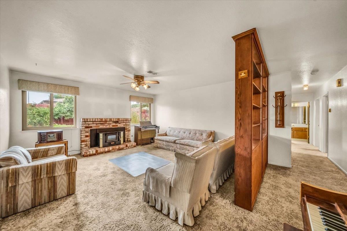 Fireplace, Interior, Living room, Piano