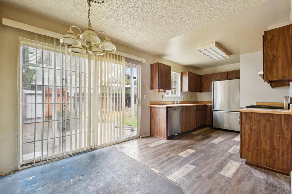 Interior, Kitchen, Wood Texture Flooring
