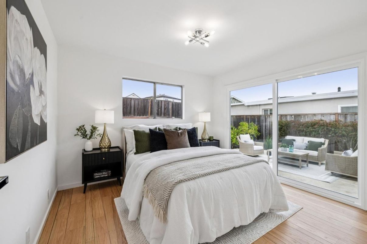 Bedroom, Interior, Wood Texture Flooring