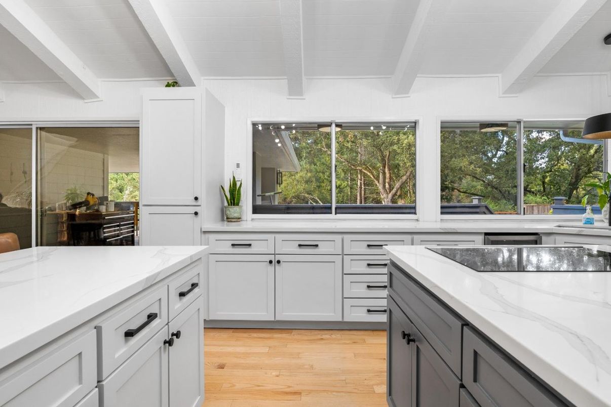 Interior, Kitchen, Wood Texture Flooring