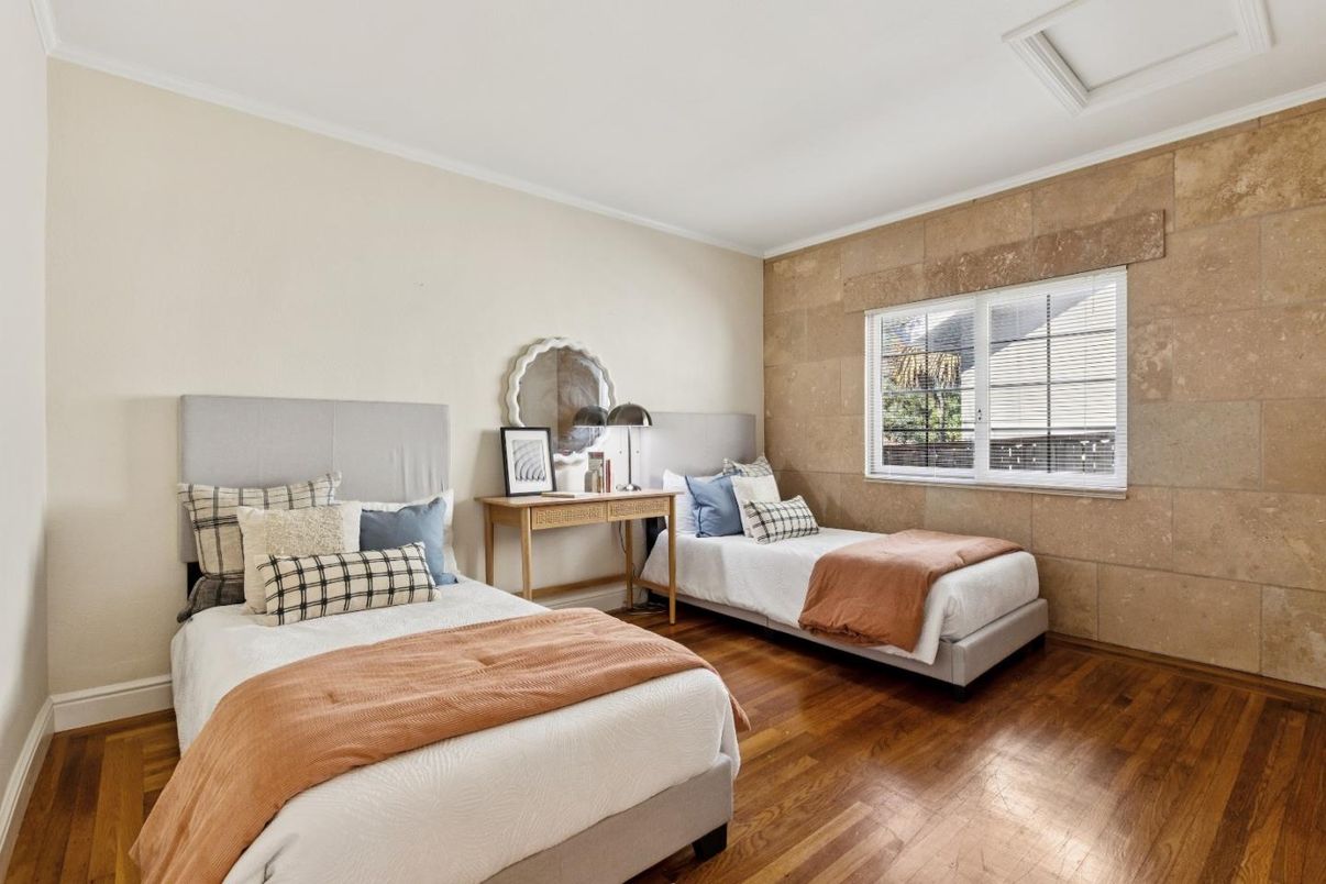 Bedroom, Interior, Wood Texture Flooring