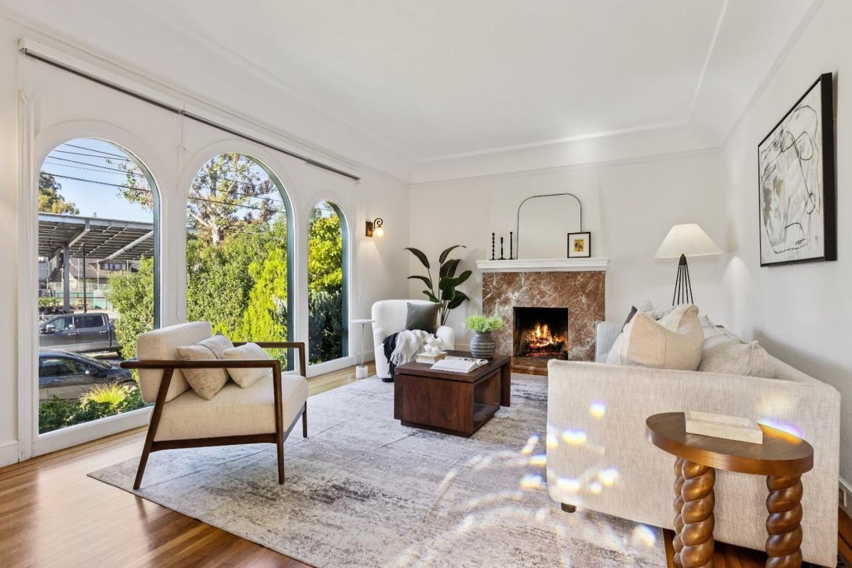 Fireplace, Interior, Living room, Wood Texture Flooring