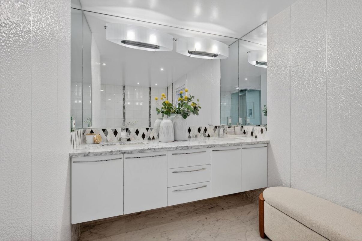 Bathroom, Dual Sink Vanities, Interior, Marble