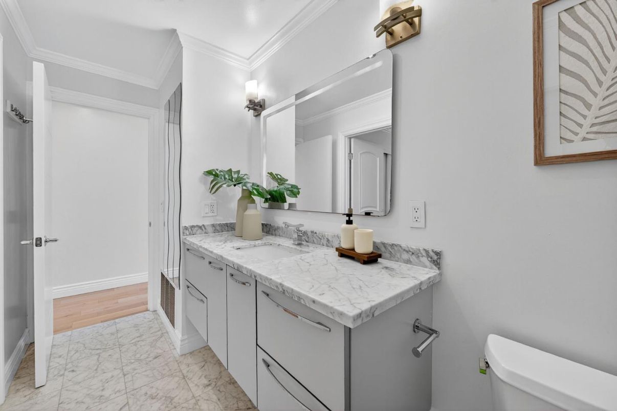 Bathroom, Interior, Marble, Wood Texture Flooring