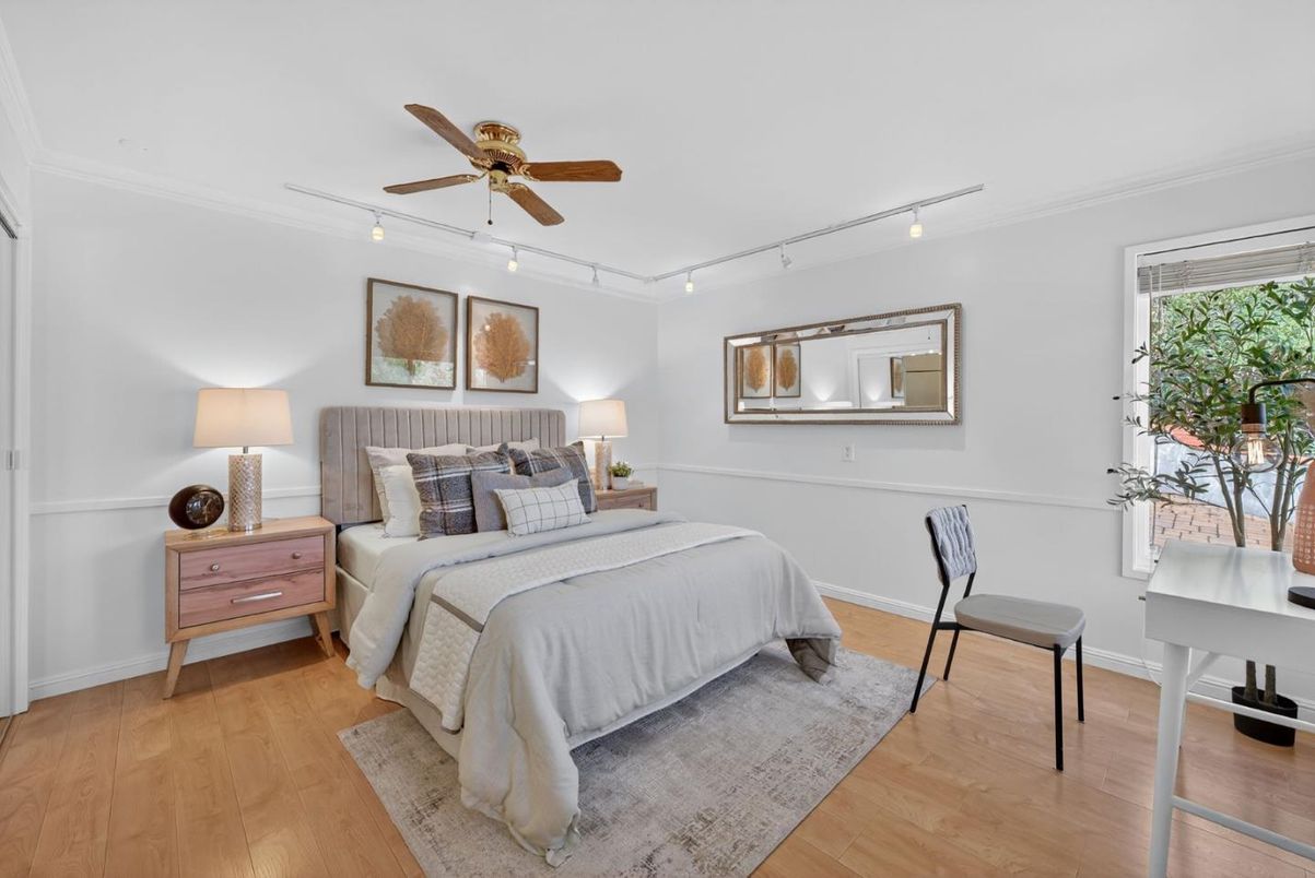 Bedroom, Interior, Wood Texture Flooring