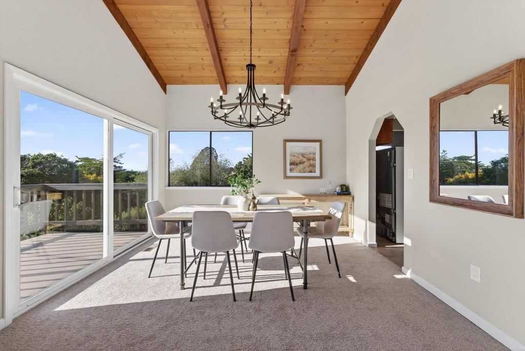 Chandelier, Dining room, Interior, Wooden Beams, Wooden Ceilings
