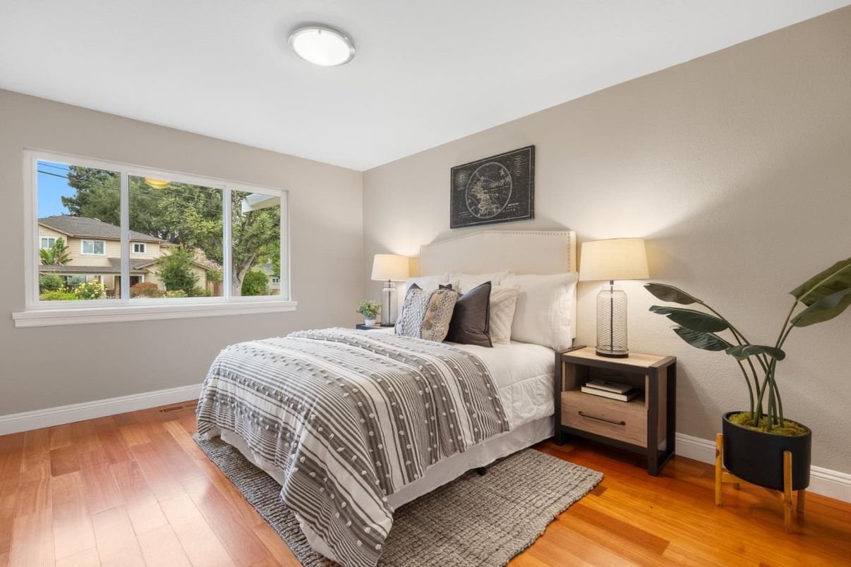 Bedroom, Interior, Wood Texture Flooring