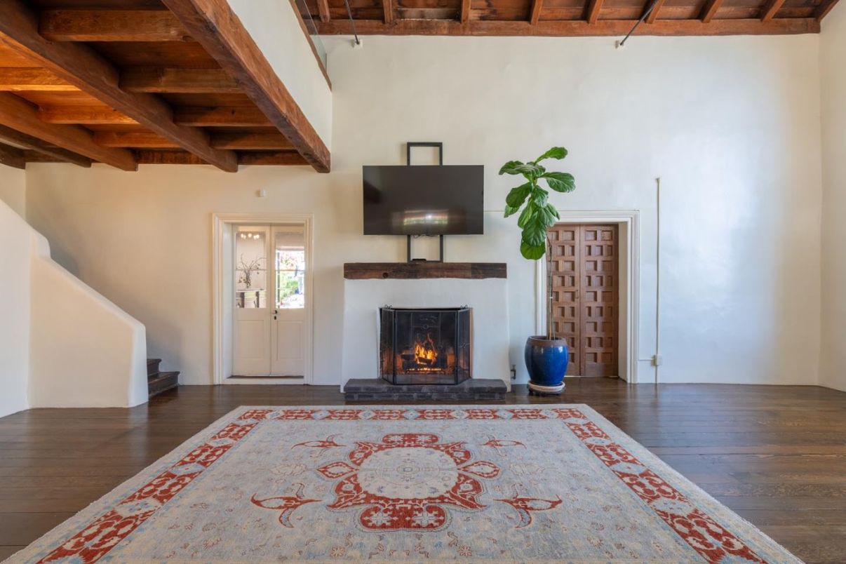 Fireplace, Interior, Wooden Beams, Wooden Ceilings, Wood Texture Flooring