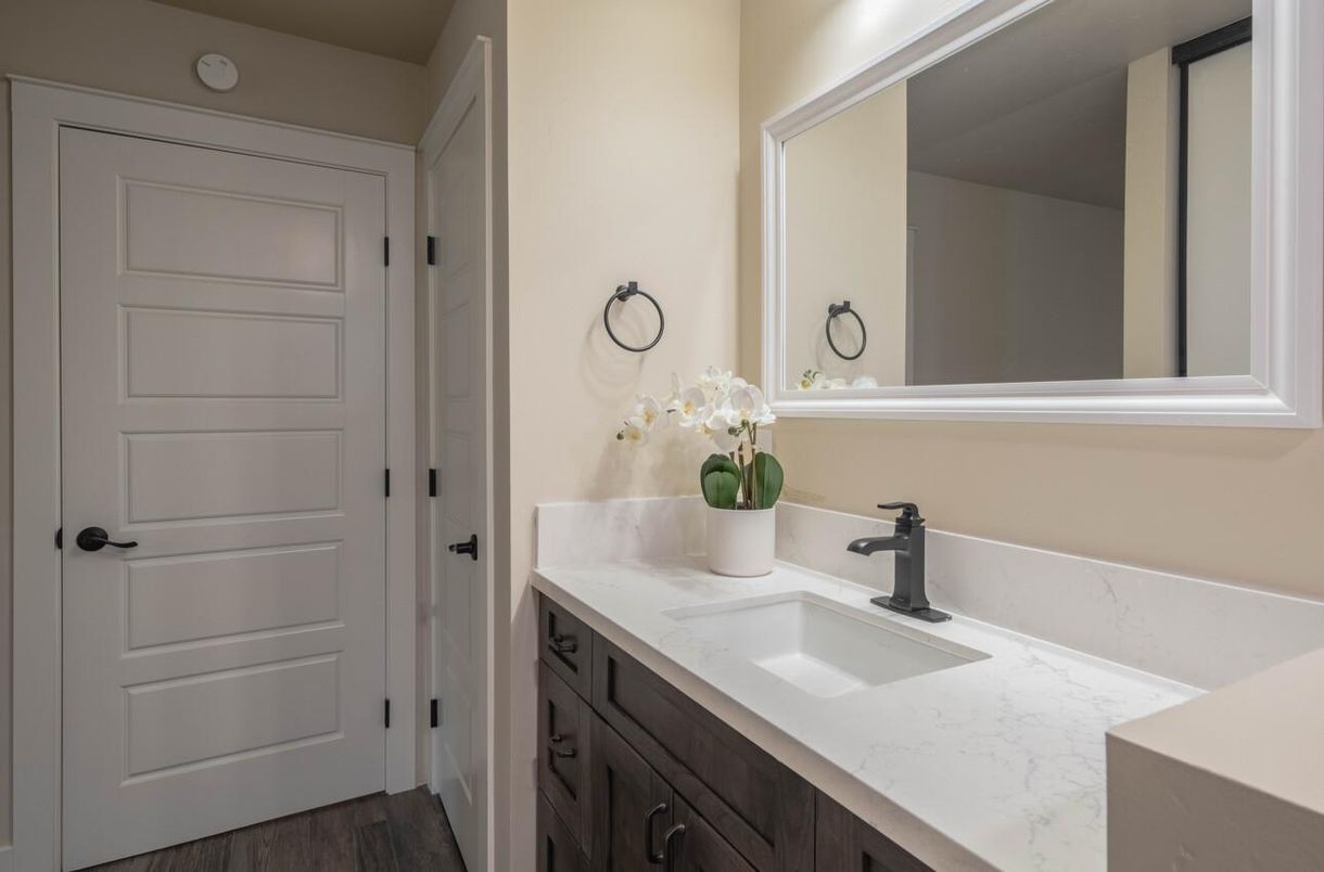Bathroom, Interior, Wood Texture Flooring