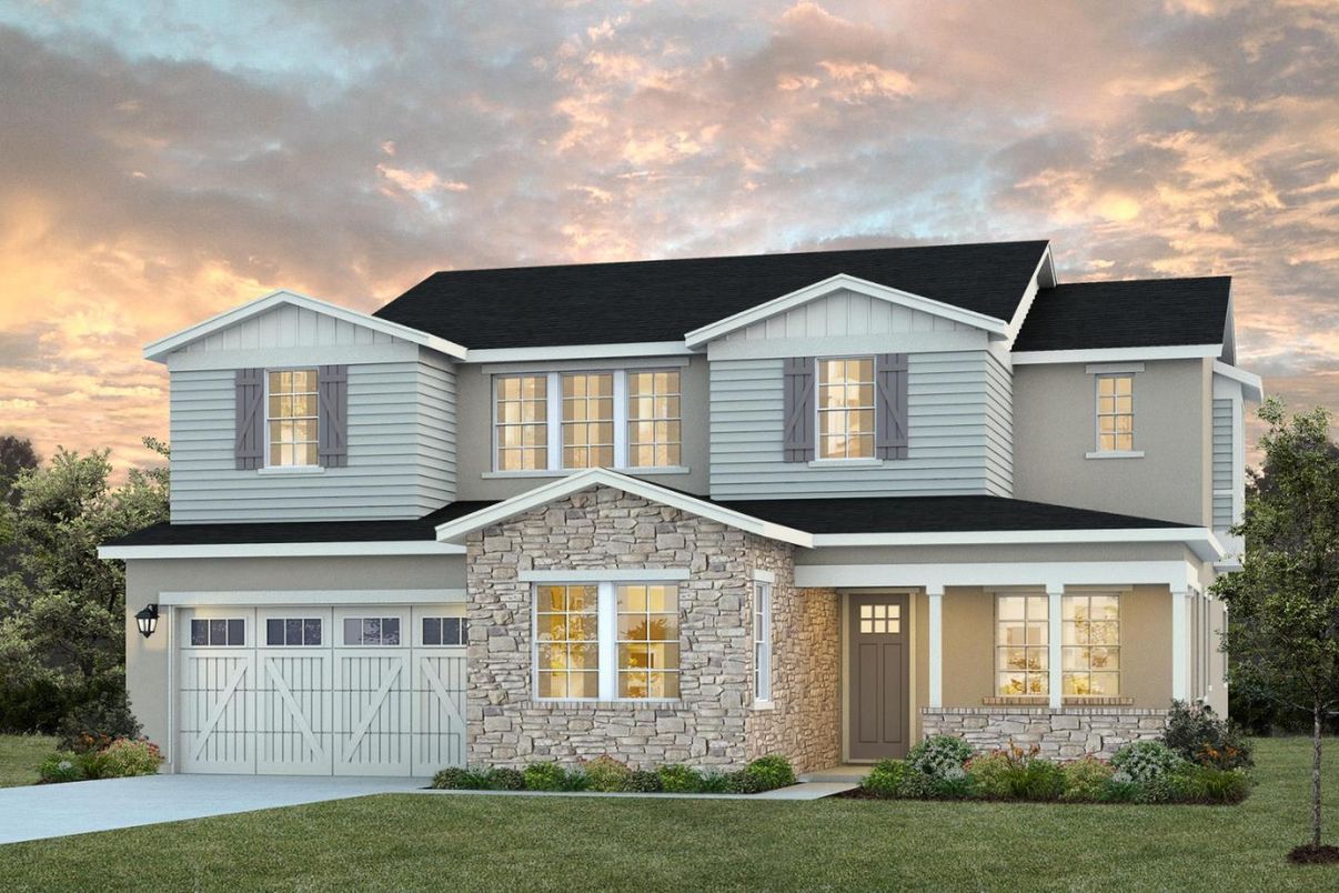 Attached, Exterior, Facade, Farmhouse