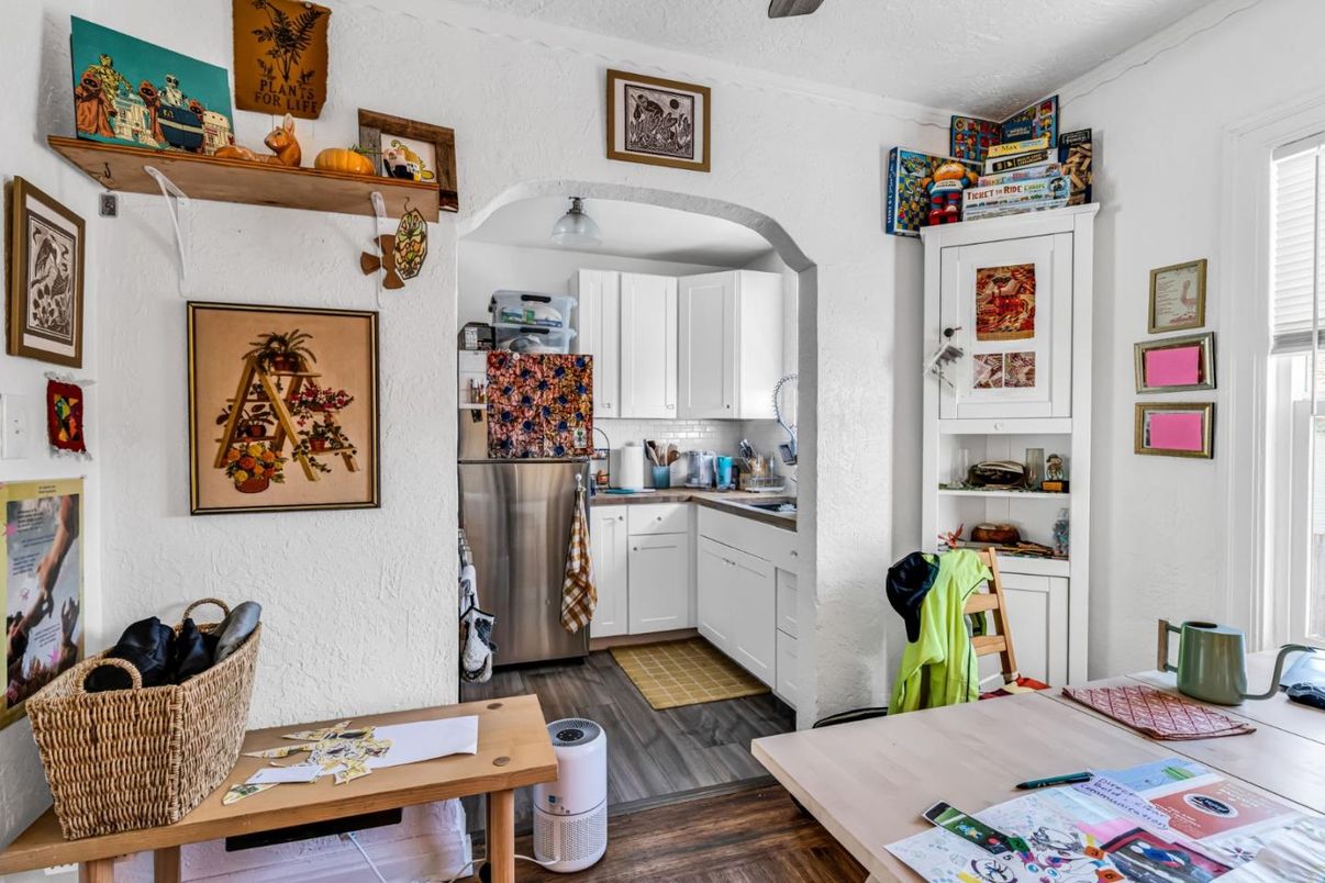 Interior, Kitchen, Wood Texture Flooring