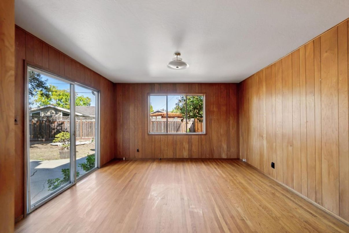 Empty room, Interior, Wood Texture Flooring, Wooden Walls