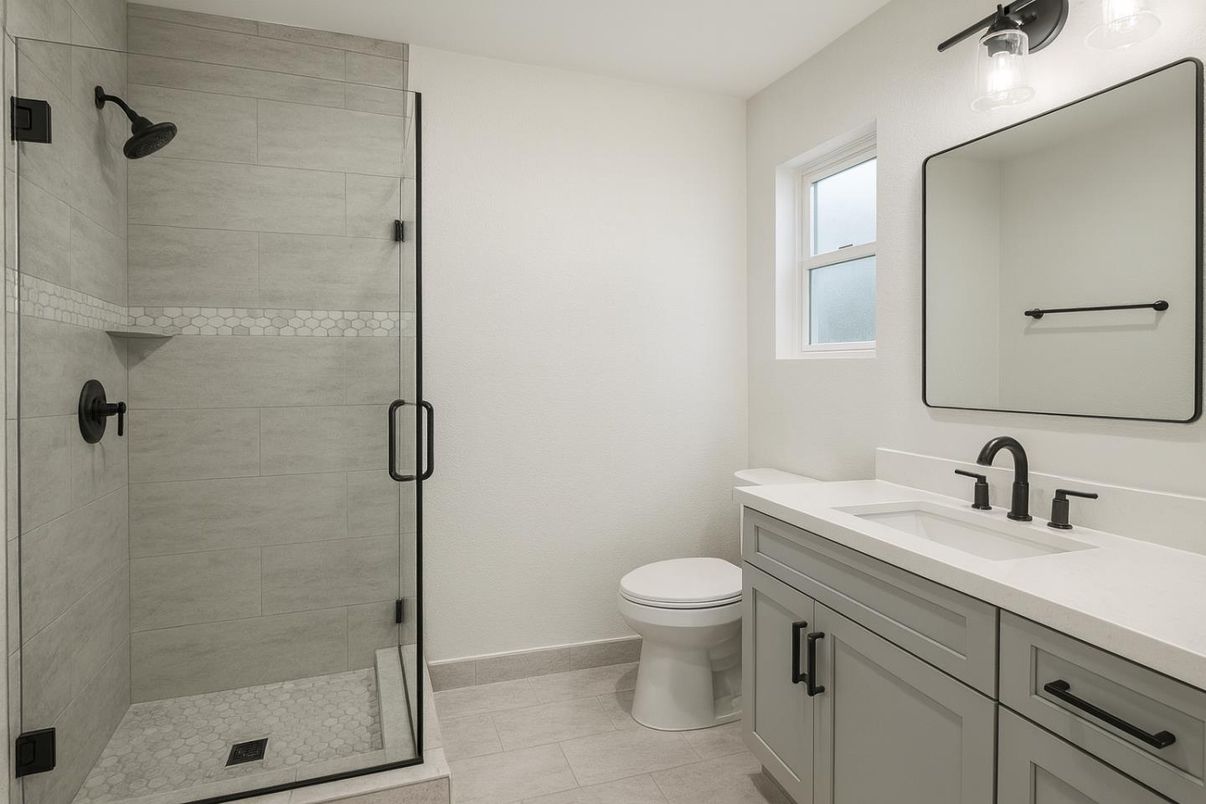 Bathroom, Glass Shower, Interior