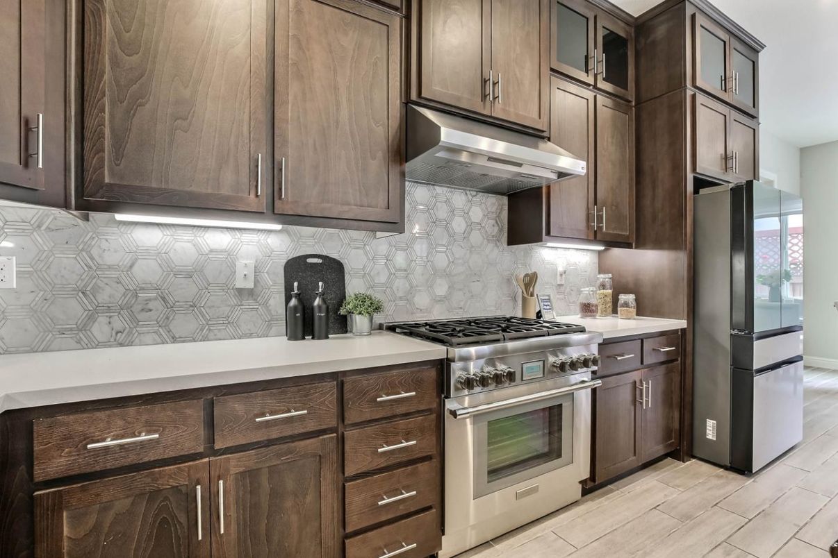 Interior, Kitchen, Wood Texture Flooring