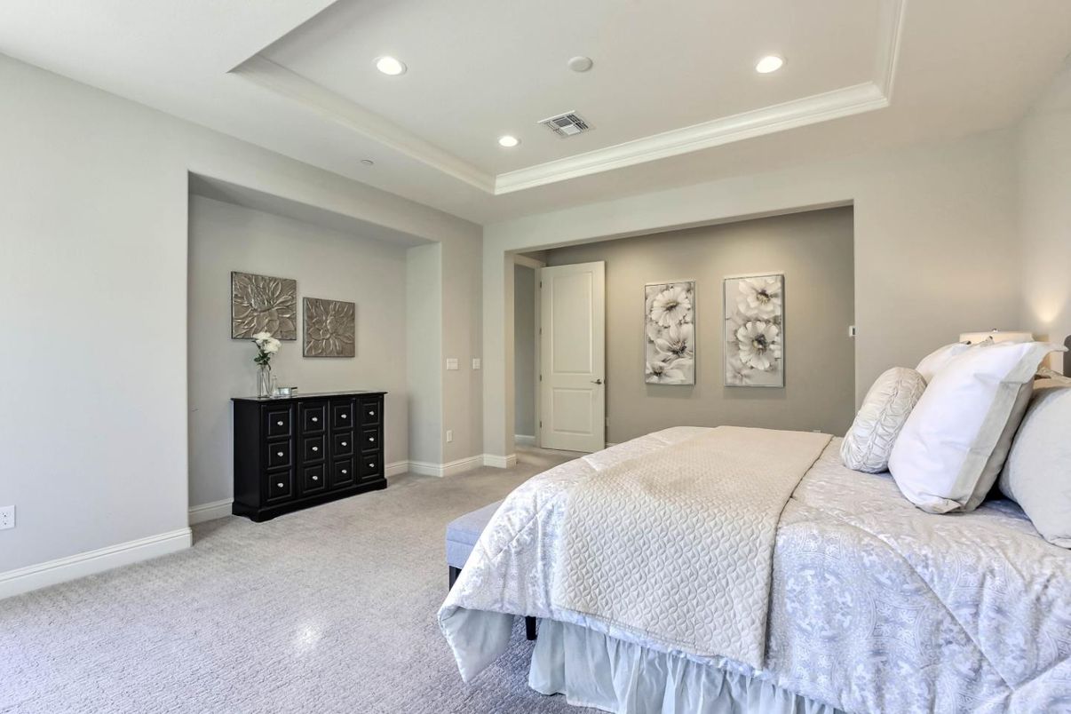 Bedroom, Interior, Recessed Lighting
