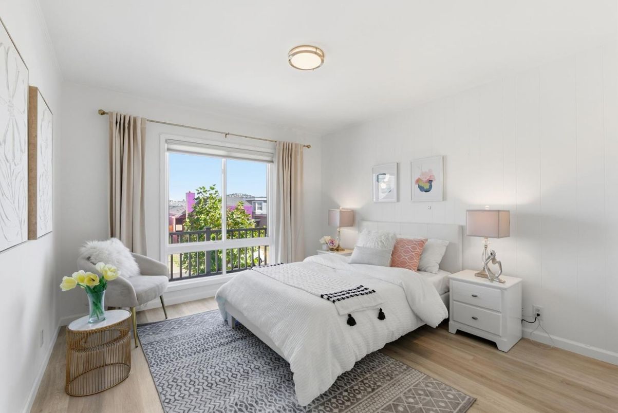 Bedroom, Interior, Wood Texture Flooring