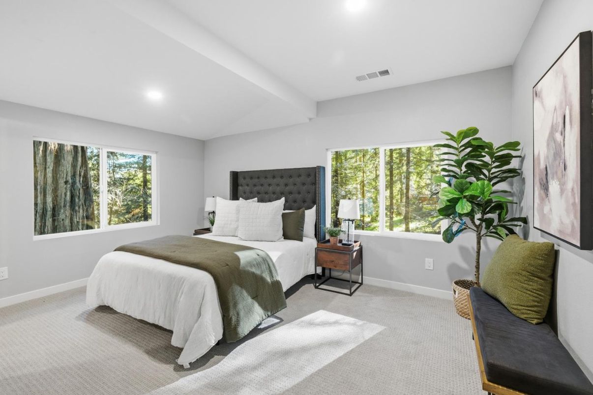 Bedroom, Interior, Recessed Lighting