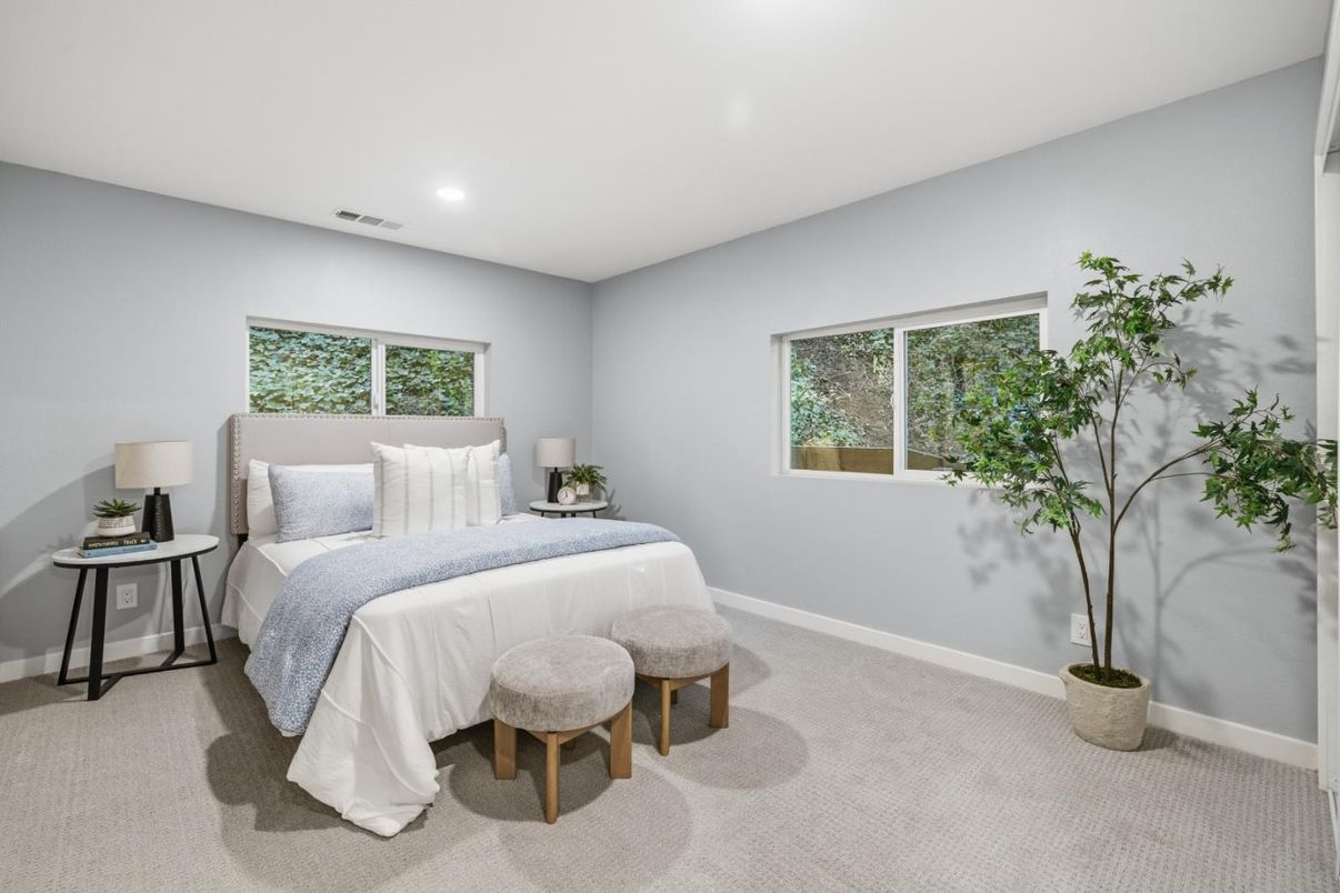 Bedroom, Interior, Recessed Lighting