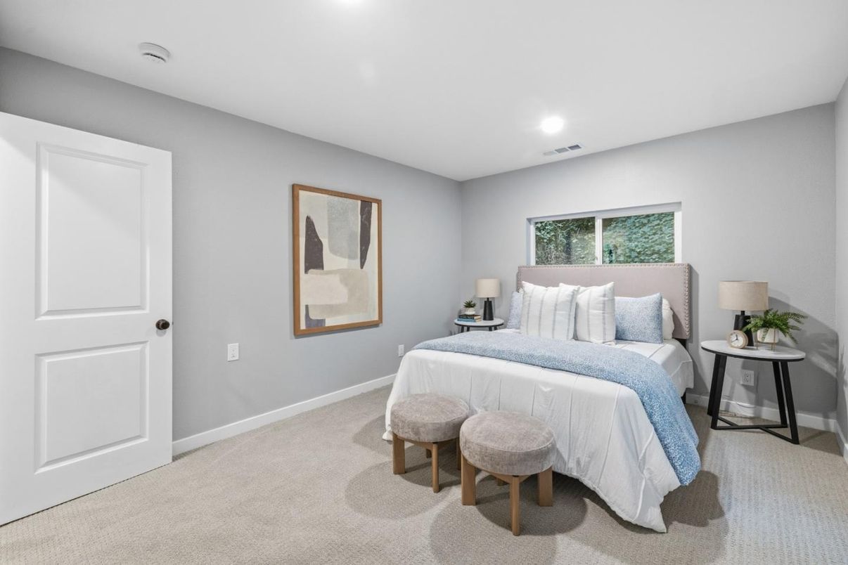 Bedroom, Interior, Recessed Lighting