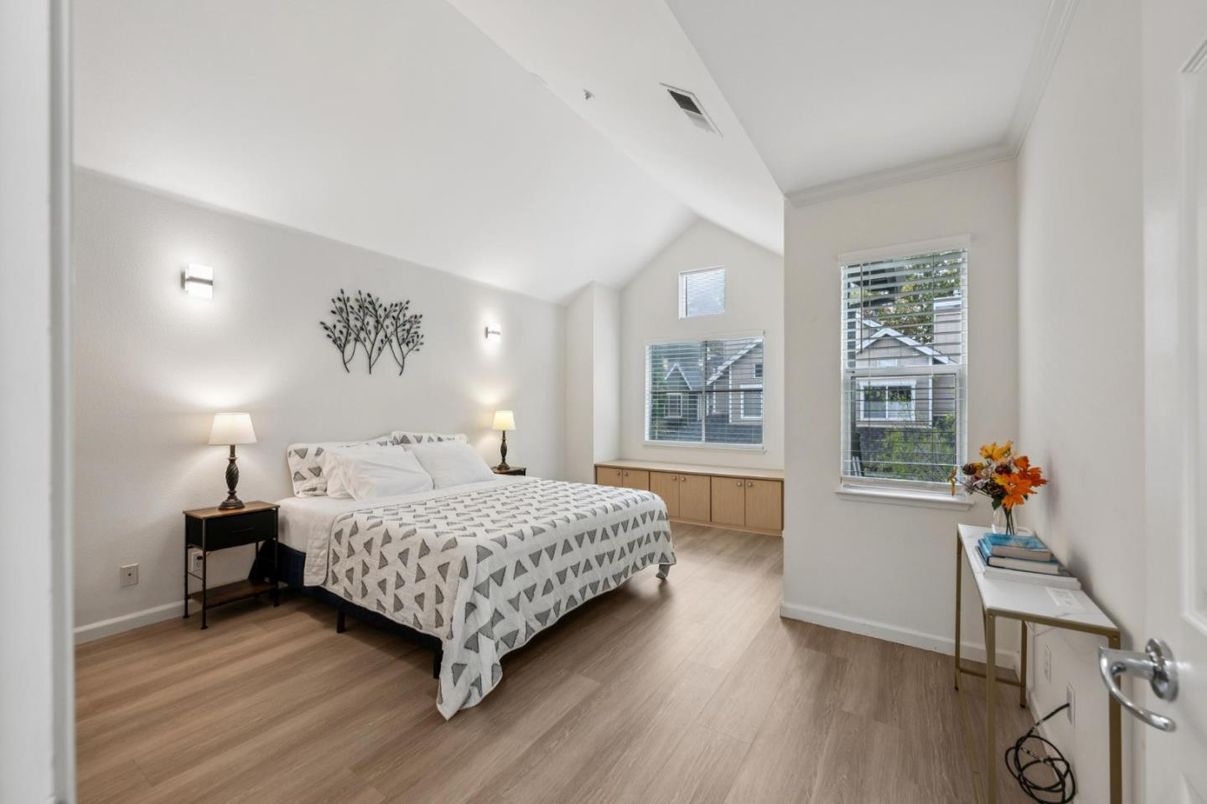Bedroom, Interior, Wood Texture Flooring
