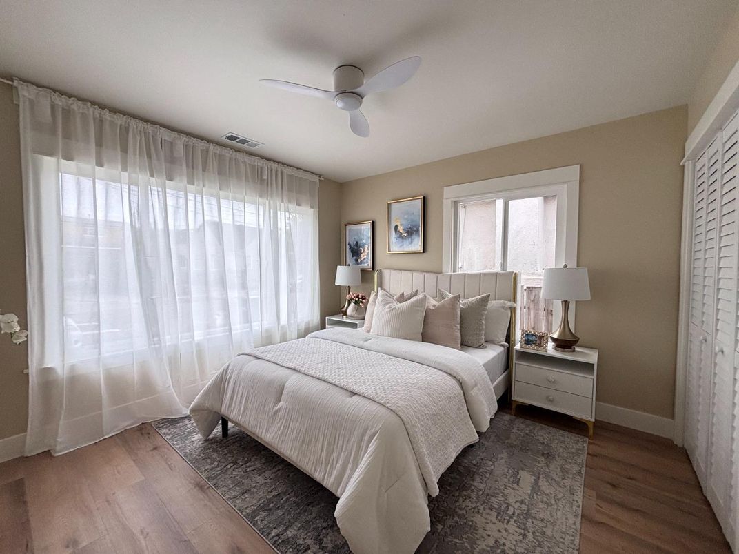 Bedroom, Interior, Wood Texture Flooring