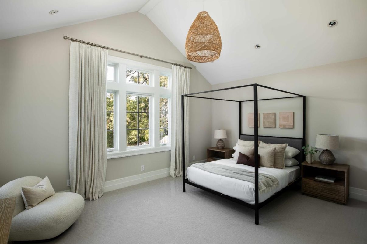 Bedroom, Interior, Pendant Lights, Recessed Lighting