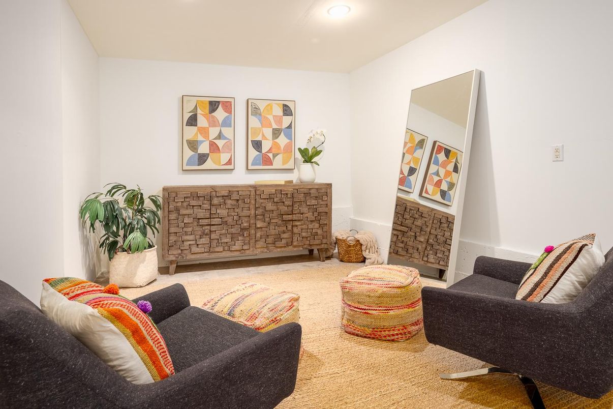 Interior, Living room, Recessed Lighting