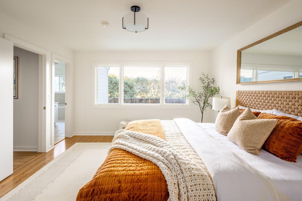 Bedroom, Interior, Wood Texture Flooring