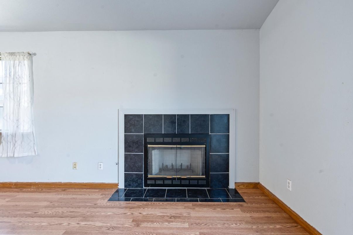 Fireplace, Interior, Wood Texture Flooring
