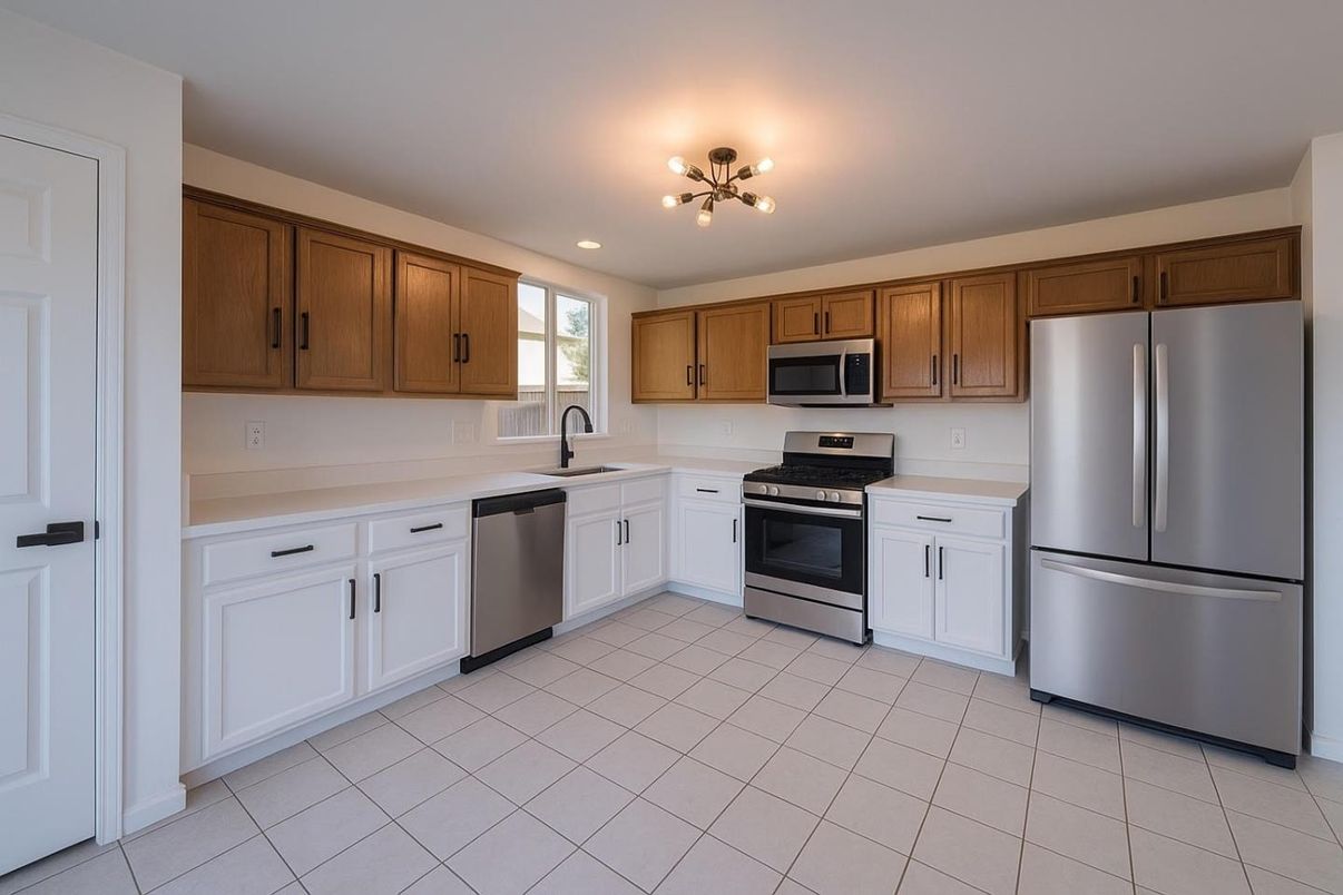 Interior, Kitchen, Recessed Lighting, Stainless Steel Appliances