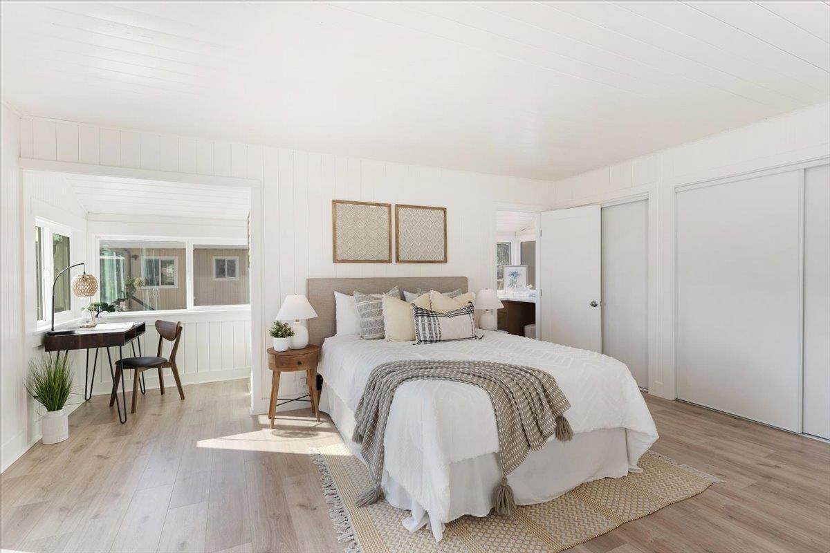 Bedroom, Interior, Wood Texture Flooring
