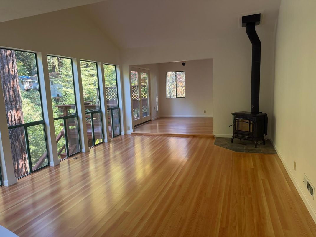 Empty room, Fireplace, Interior, Wood Texture Flooring